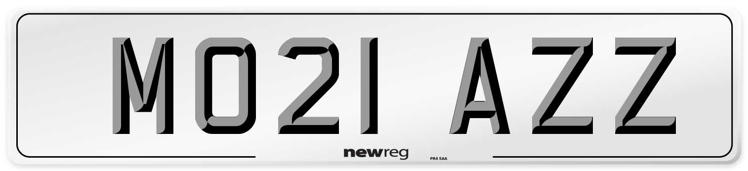 MO21 AZZ Number Plate from New Reg